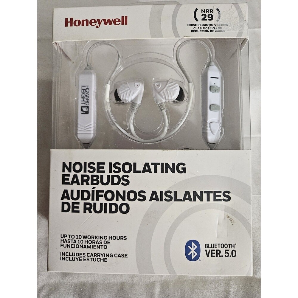 NIB Honeywell Howard Leight RSW-53038 Noise Isolating NRR 29 Bluetooth Earbuds